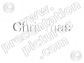 christmas text shadow - powerpoint graphics