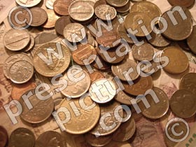 coins foreign - powerpoint graphics