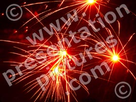 fireworks - powerpoint graphics