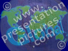 global world - powerpoint graphics