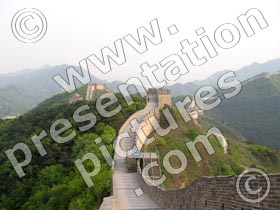 great wall of china - powerpoint graphics