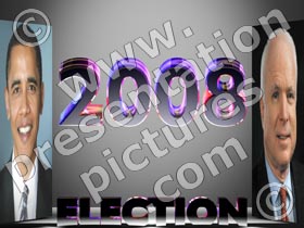 obama mccain election - powerpoint graphics