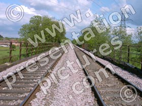 rail tracks - powerpoint graphics