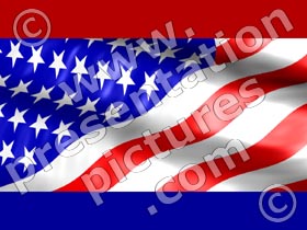 red blue flag - powerpoint graphics