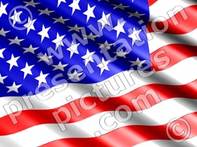 rippled flag - powerpoint graphics