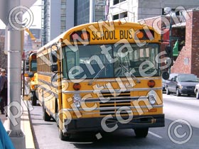 school bus - powerpoint graphics