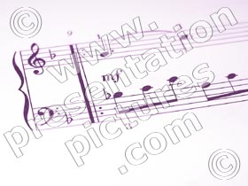 sheet music - powerpoint graphics