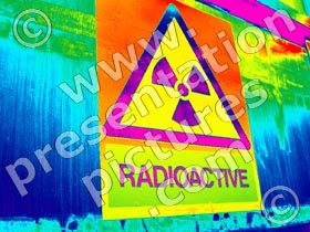 sign radioactive - powerpoint graphics