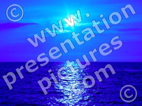 sunset blue - powerpoint graphics