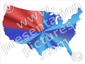 us redblue swirl - powerpoint graphics